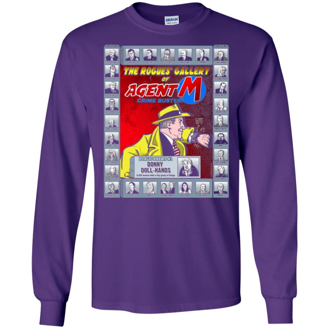 The Rogues' Gallery Of Agent M T-shirt Purple