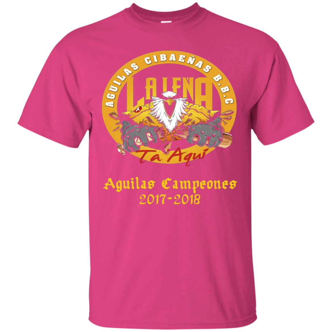 Baseball Lover T-shirt Aguilas Cibaenas Campeones 2017-2018 Heliconia
