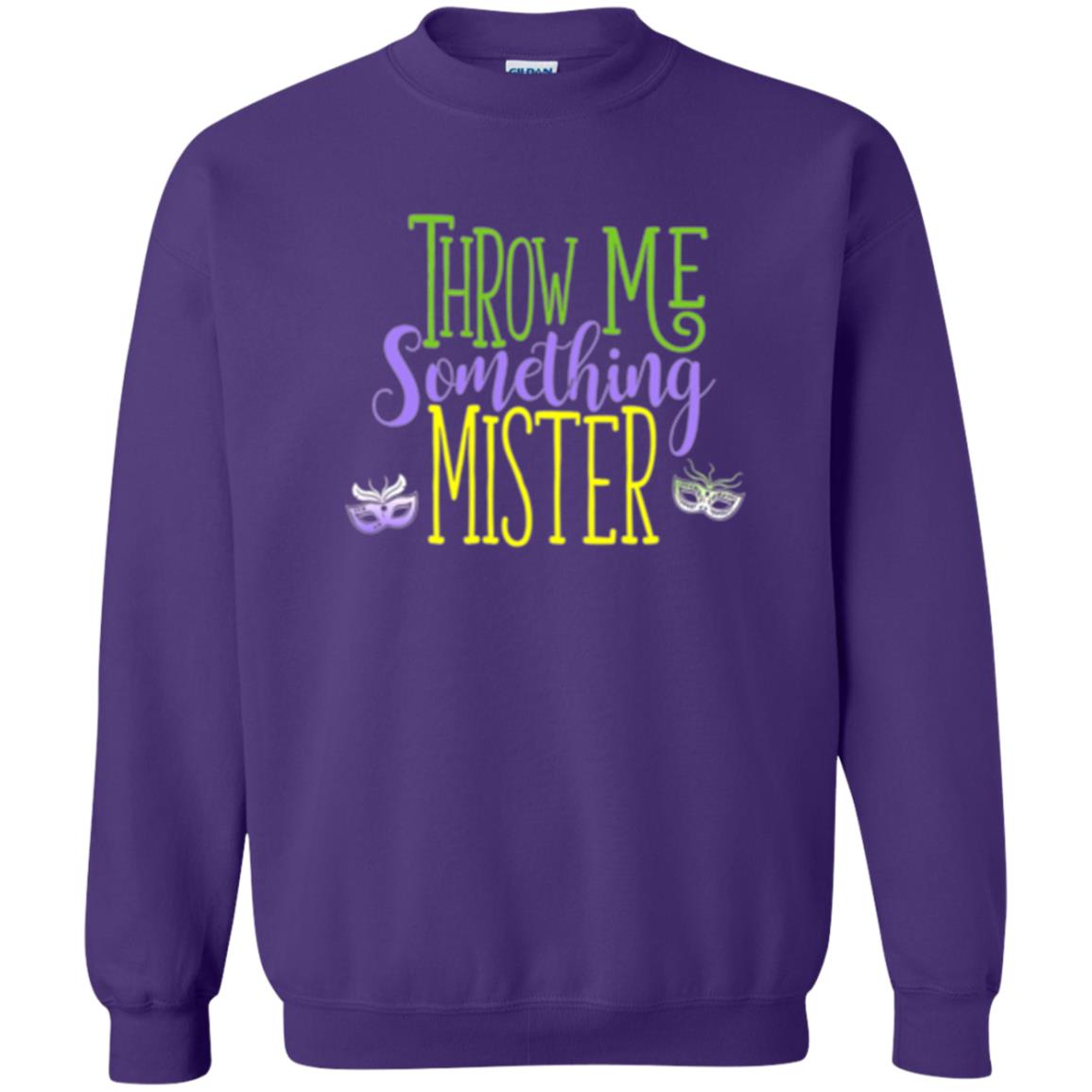 Throw Me Something Mister Mardi Gras T-shirt Purple