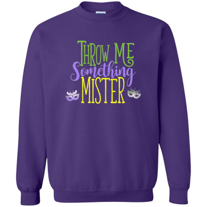 Throw Me Something Mister Mardi Gras T-shirt Purple