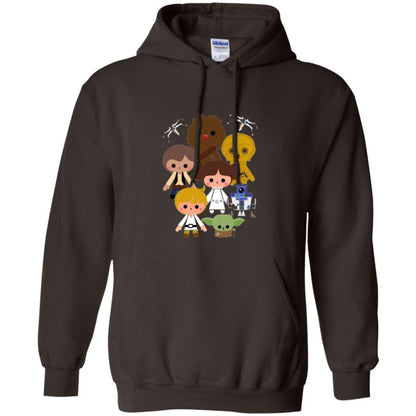 Film T-shirt Cute Kawaii Style Heroes Graphic Dark Chocolate
