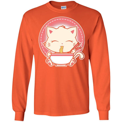 Anime T-shirt Kawaii Japanese Cat Ramen