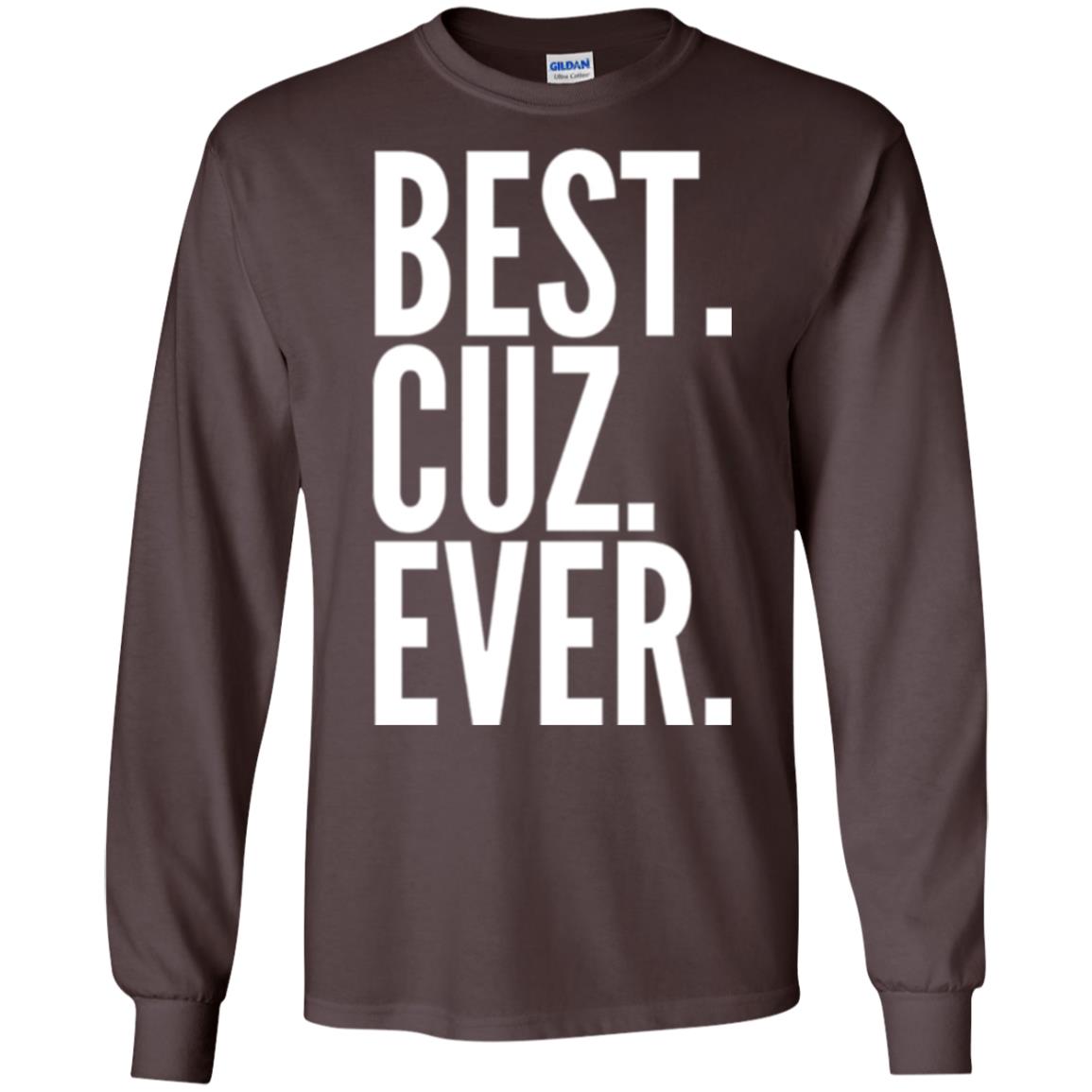 Cousin T-shirt Best Cuz Ever Dark Chocolate