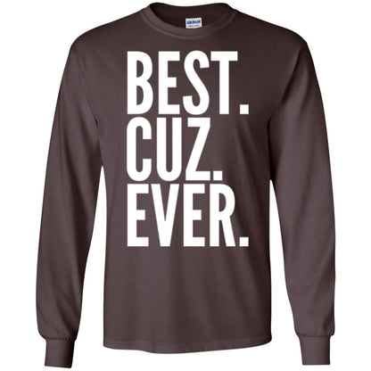 Cousin T-shirt Best Cuz Ever Dark Chocolate