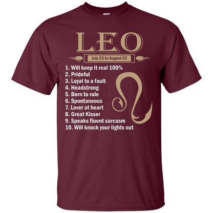 Leo July 23 To August 22 Will Keep It Real 100_ Prideful Loyal To A Fault Headstrong Born To Rule Maroon
