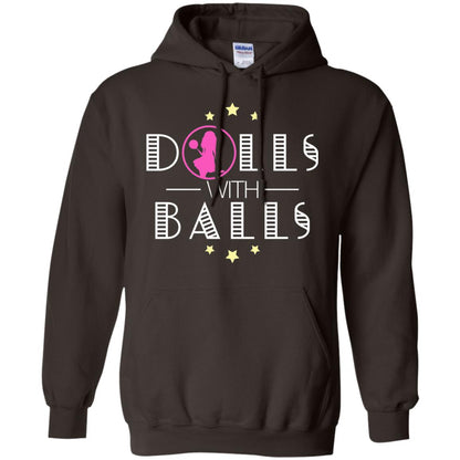 Bowling Lover T-shirt Dolls With Balls T-shirt Dark Chocolate