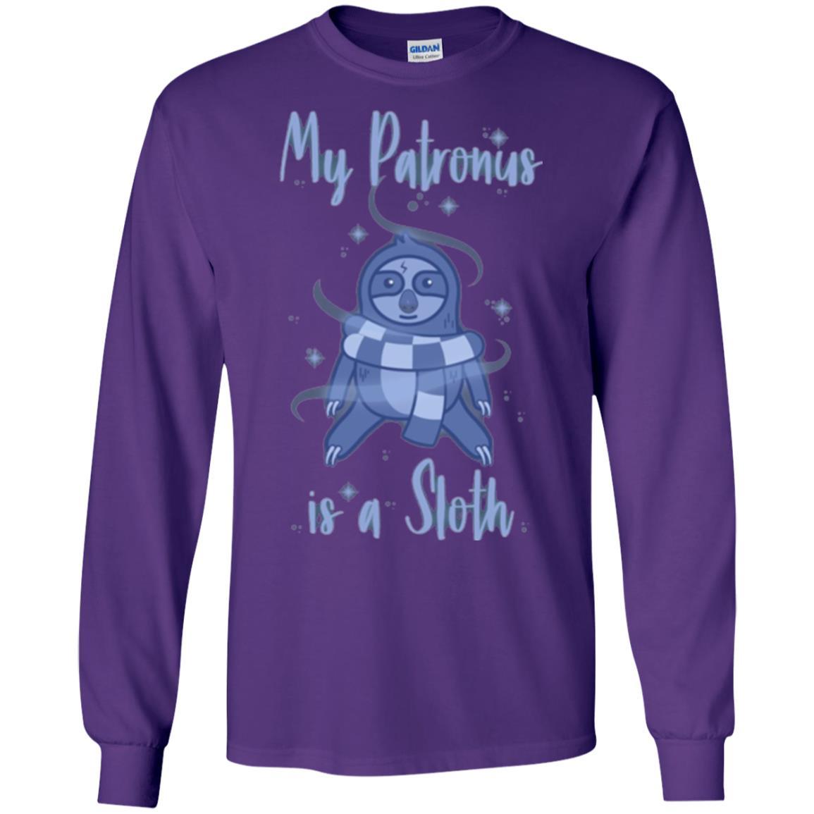 Film T-shirt My Patronus Is A Sloth T-shirt Purple