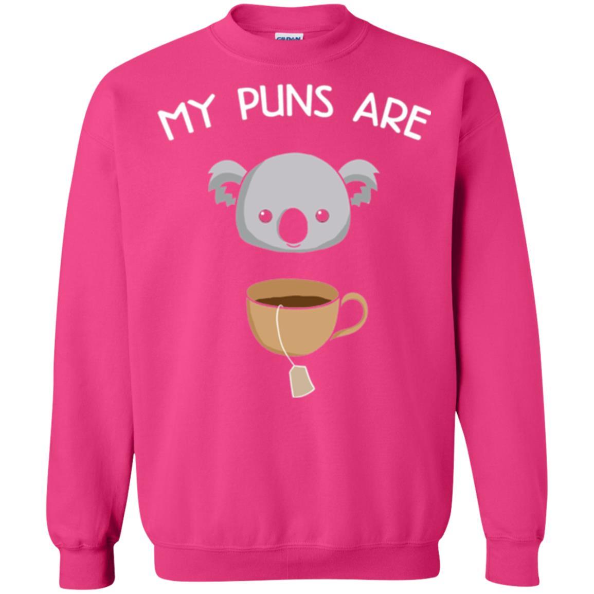 Animal Puns T-shirt My Puns Are Koala Tea Heliconia