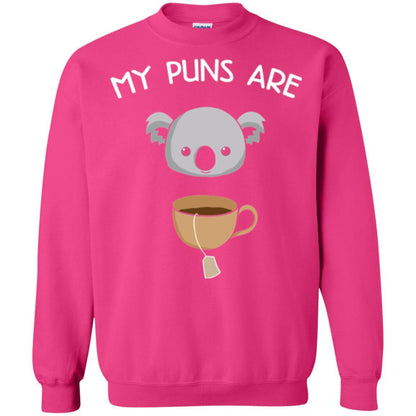 Animal Puns T-shirt My Puns Are Koala Tea Heliconia