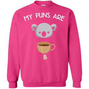 Animal Puns T-shirt My Puns Are Koala Tea