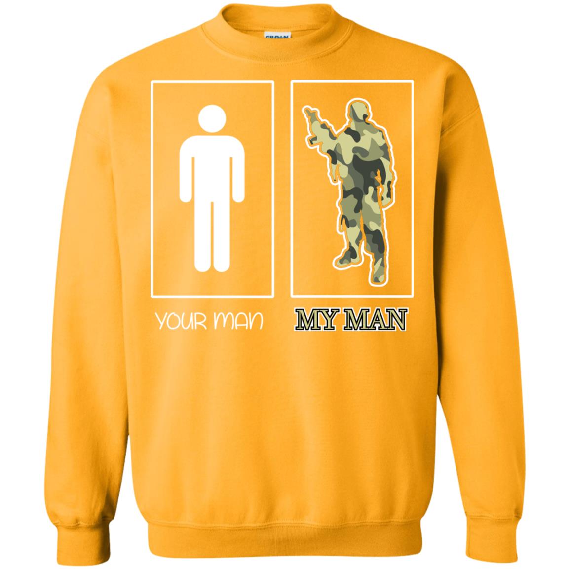 Your Man My Man Military Shirt Gold