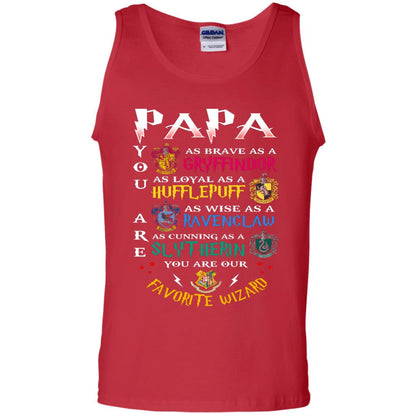 Papa Our  Favorite Wizard Harry Potter Fan T-shirtG220 Gildan 100% Cotton Tank Top