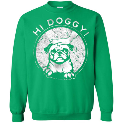 Dog Lovers T-shirt Hi Doggy Irish Green
