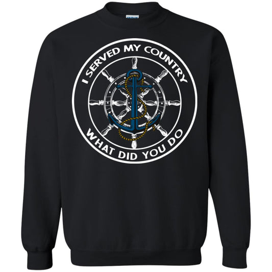 I Served My Country What Did You Do Shirt For Mens Or Womens Black