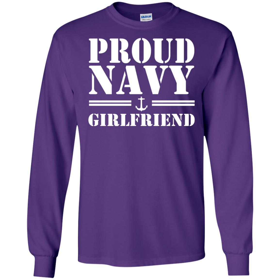 Pride U.s. Army Shirt Proud Navy Girlfriend Purple