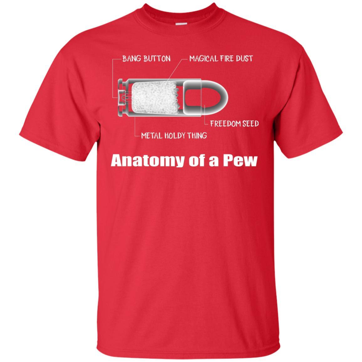 Bullet T-shirt The Anatomy Of A Pew Red