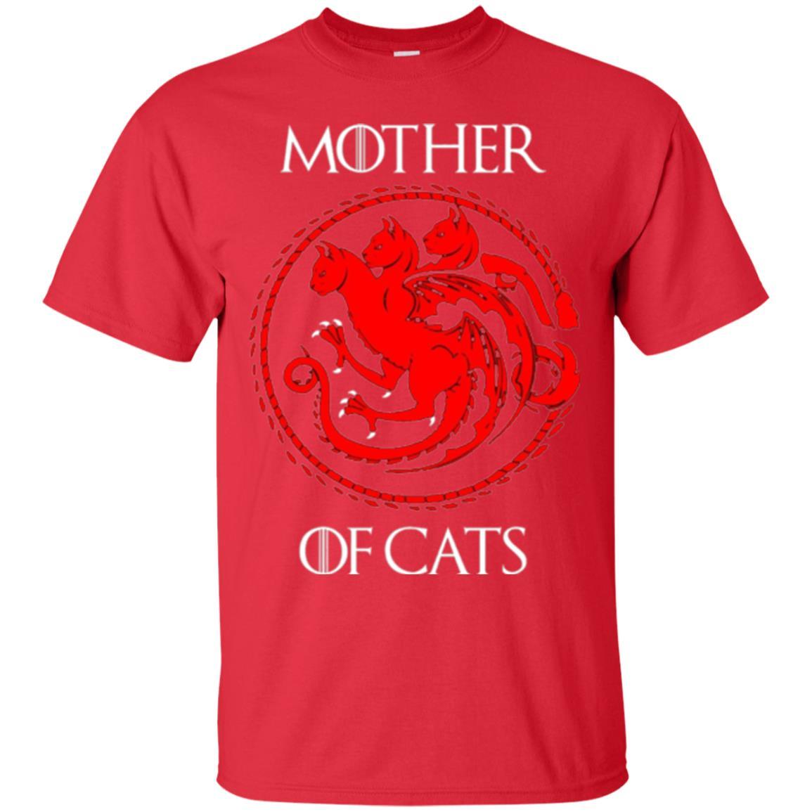 Cat Lover T-shirt Mother Of Cats Hot Red