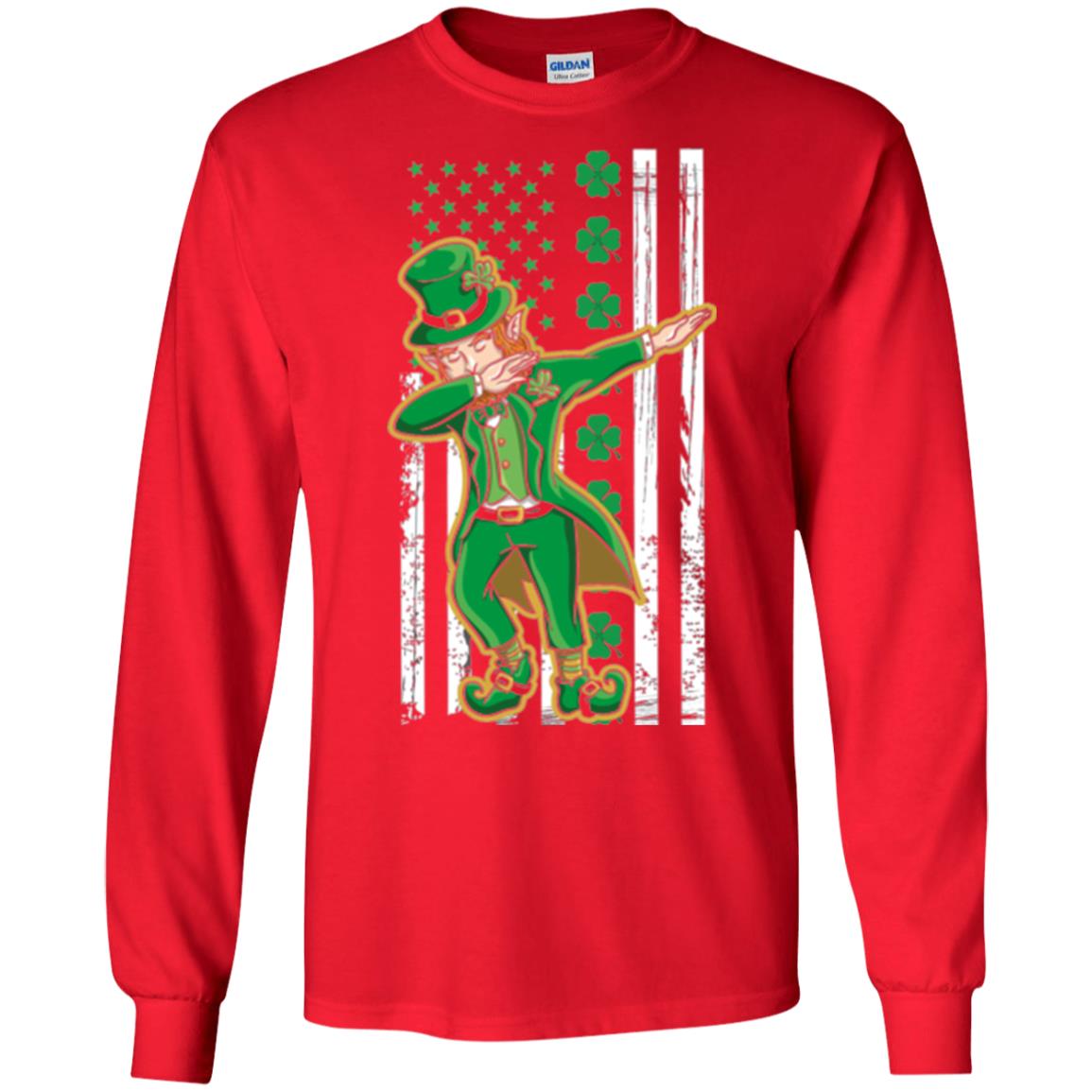 Dabbing Leprechaun St. Patrick's Day T-shirt Red