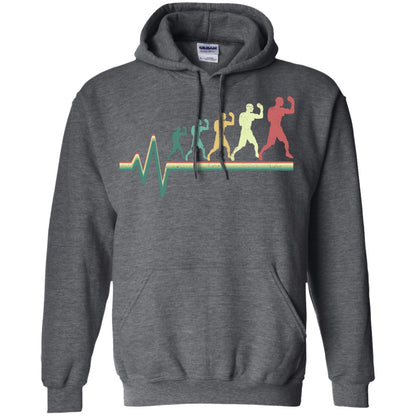 Boxing Heartbeat Boxer Gift Shirt Dark Heather