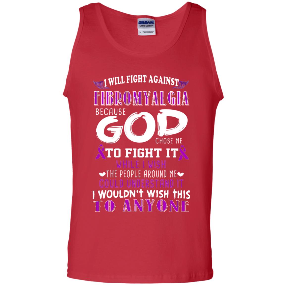Fibromyalgia Awareness Shirt I Will Fight Against Fibromyalgia Red