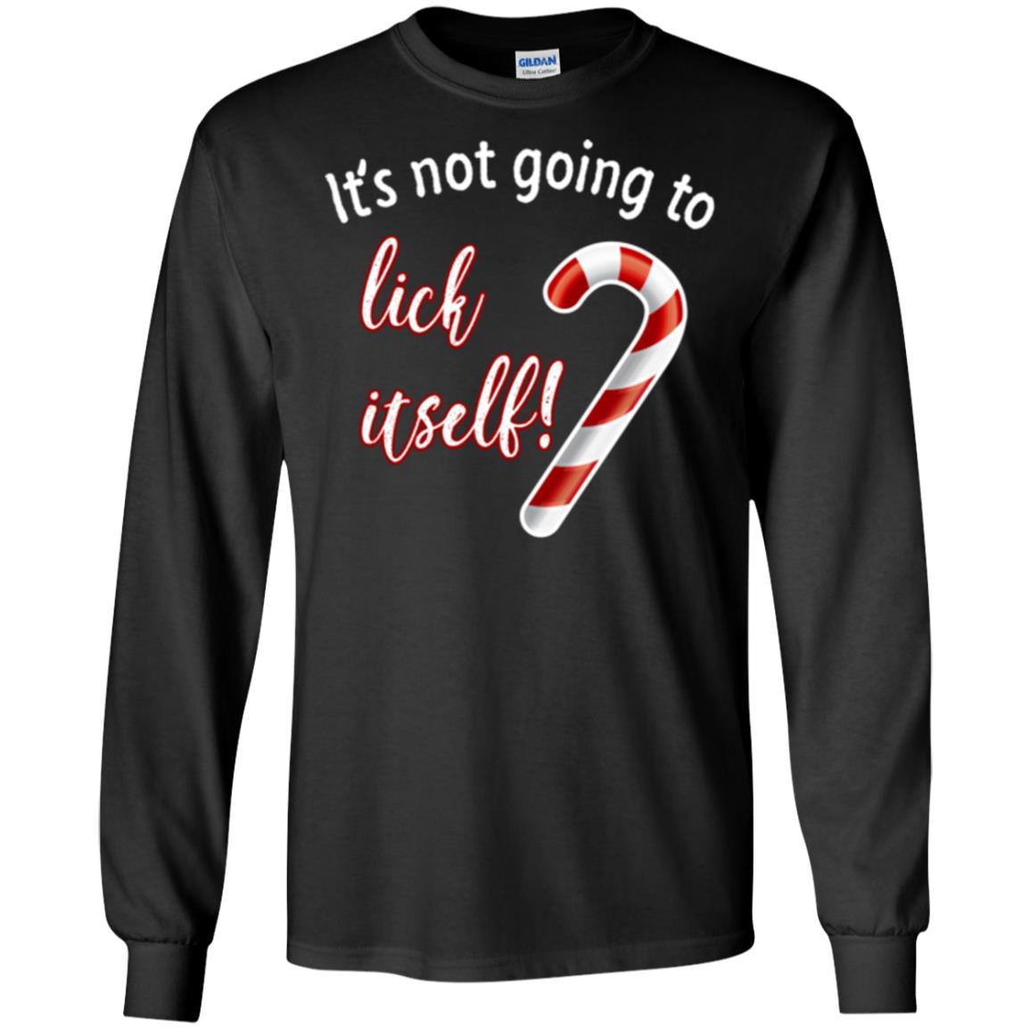 Christmas T-shirt It's Not Going To Lick Itself Black