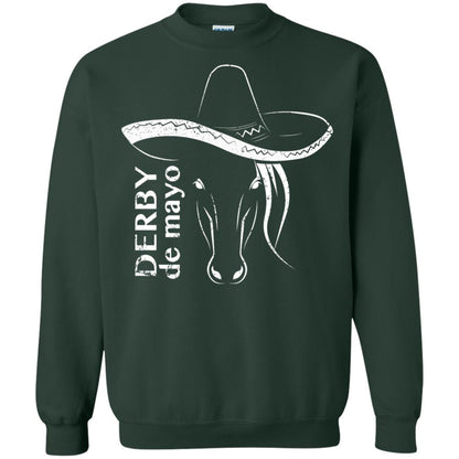 Derby De Mayo Sombrero Horse Race Shirt Forest Green