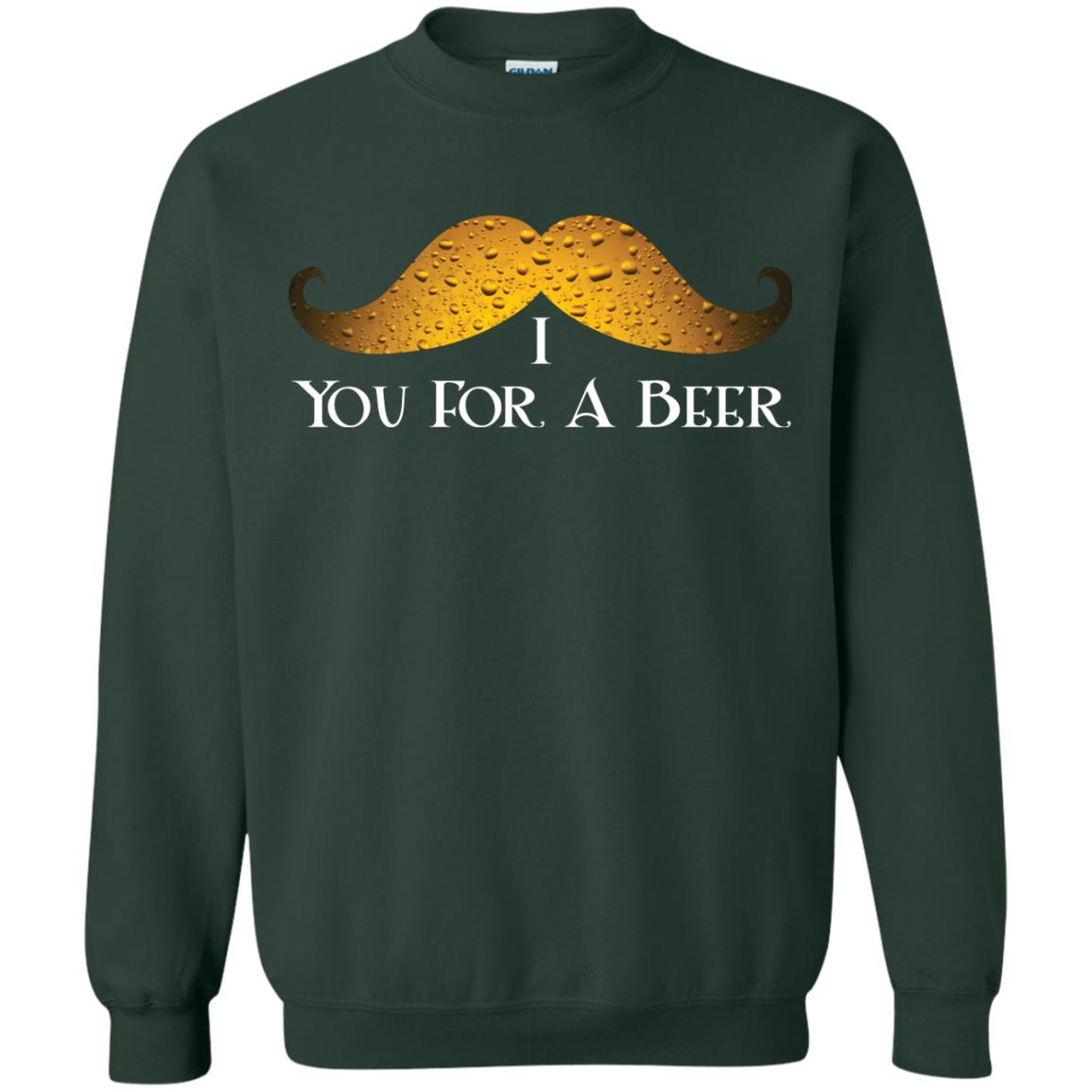 I Mustache You For A Beer Saint Patrick_s Day Forest Green