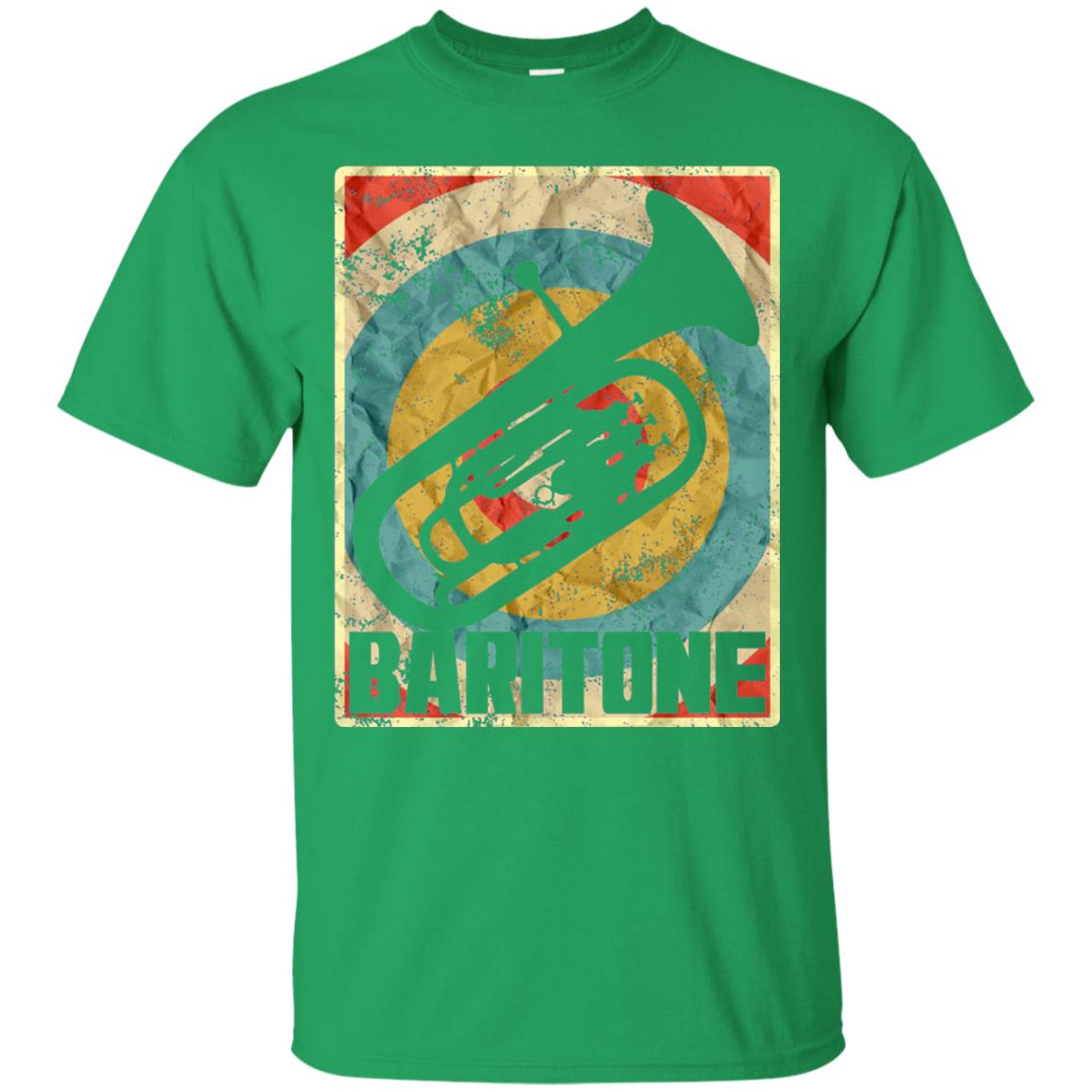 Vintage Baritone Horn T-shirt Irish Green
