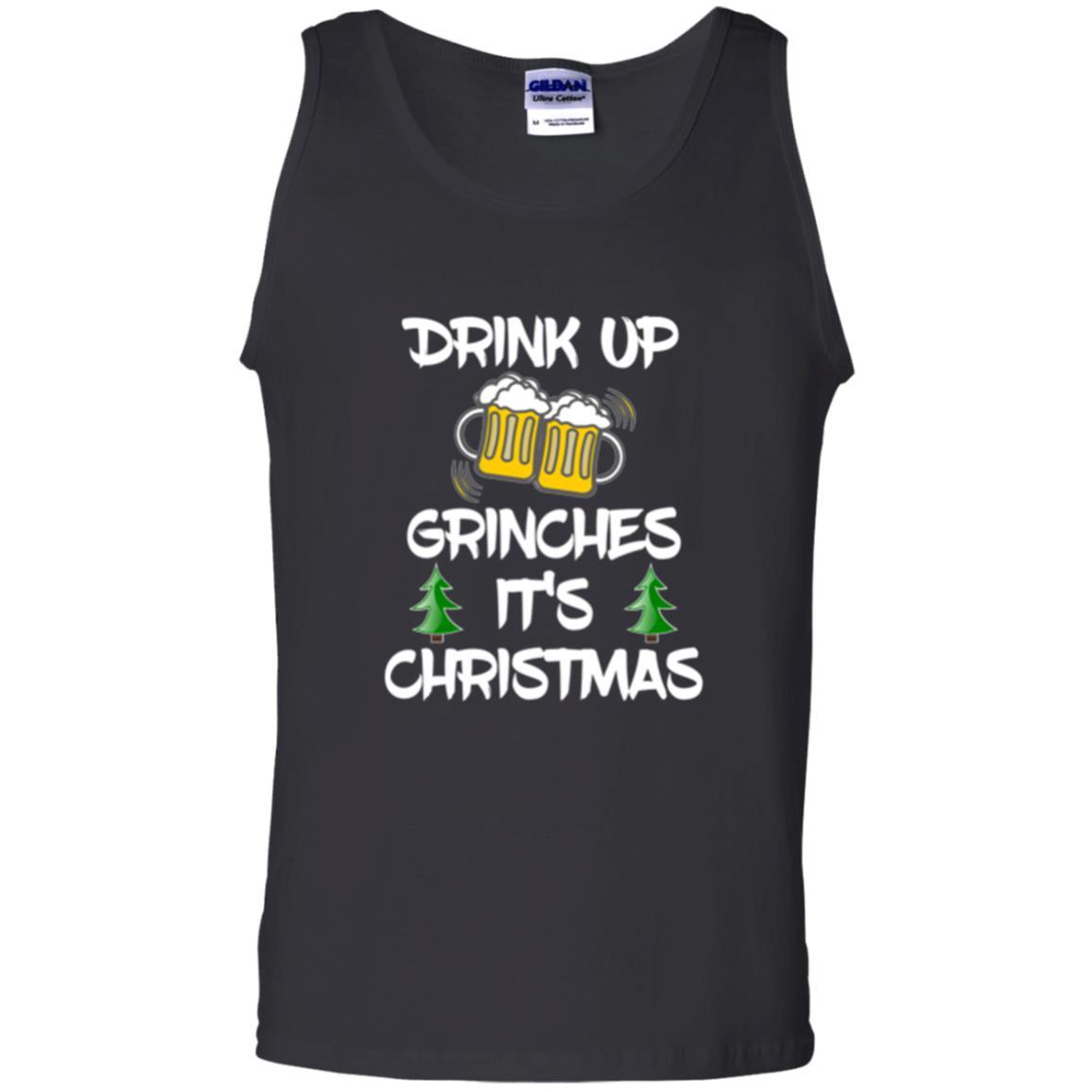 Beer Lover T-shirt Drink Up Beer Grinches It's Christmas Black