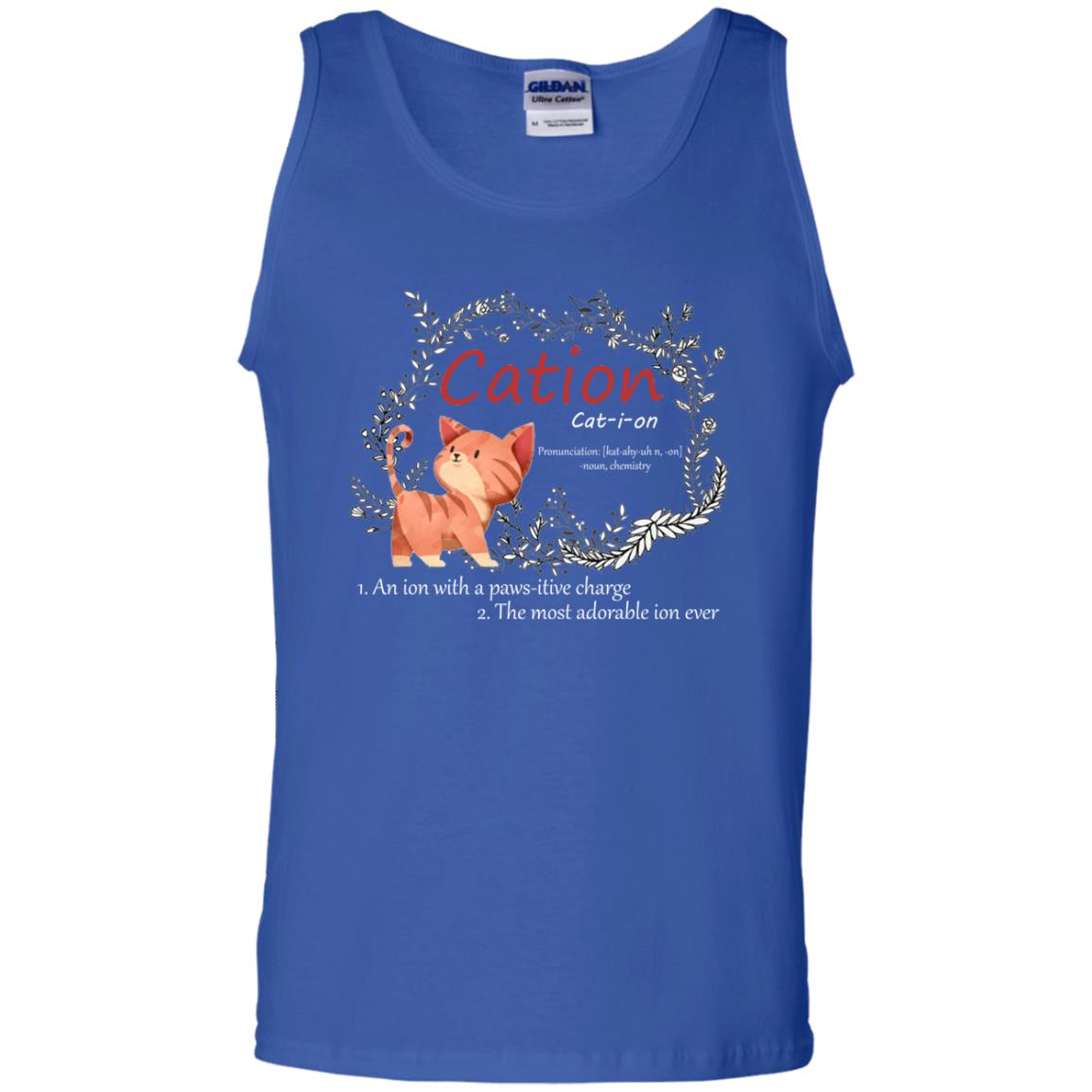 Cation An Ion With A Paws-itive Charge The Most Adorable Ion Ever Positive Thinking Day Shirt Royal