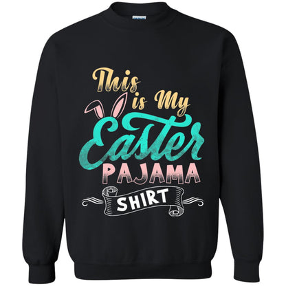 Easter T-shirt This Is Easter Pajama Shirt Black