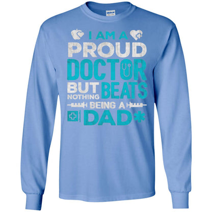 Doctor Dad T-shirt Proud Doctor Carolina Blue