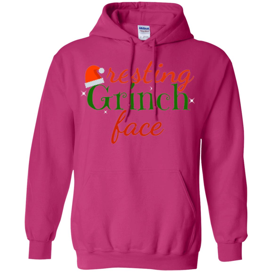 Funny Christmas T-shirt Resting Grinch Face Heliconia