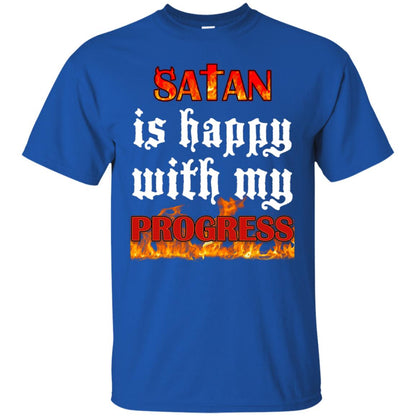 Santa Is Happy With My Progress Shirt Royal