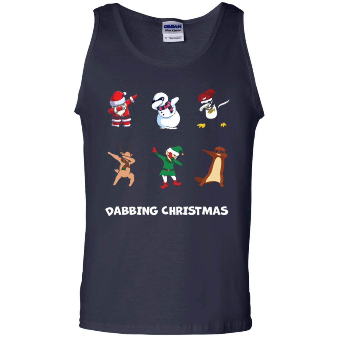Dabbing Christmas T-shirt Navy