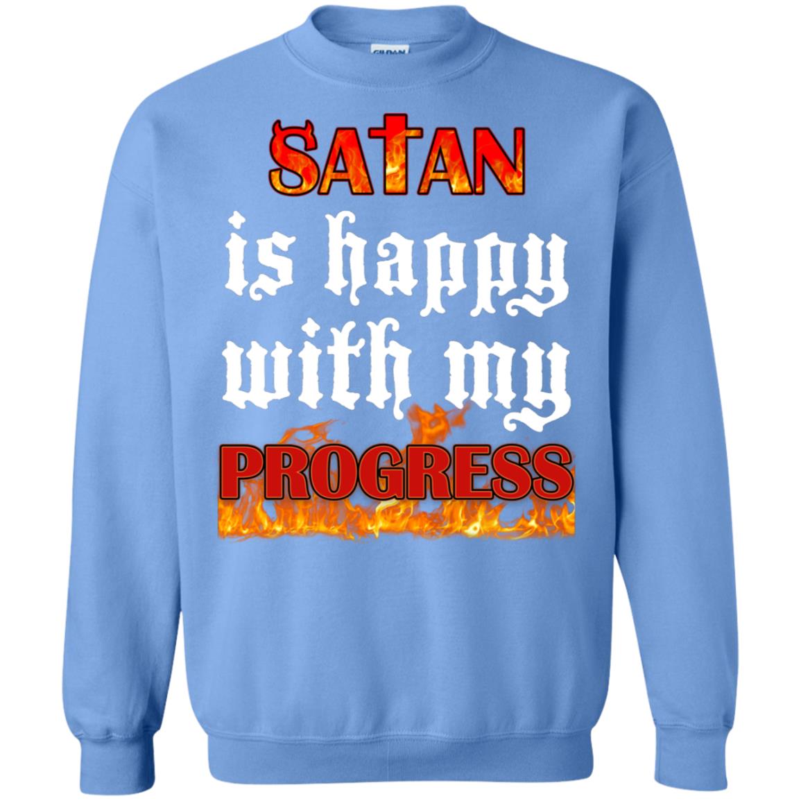 Santa Is Happy With My Progress Shirt Carolina Blue