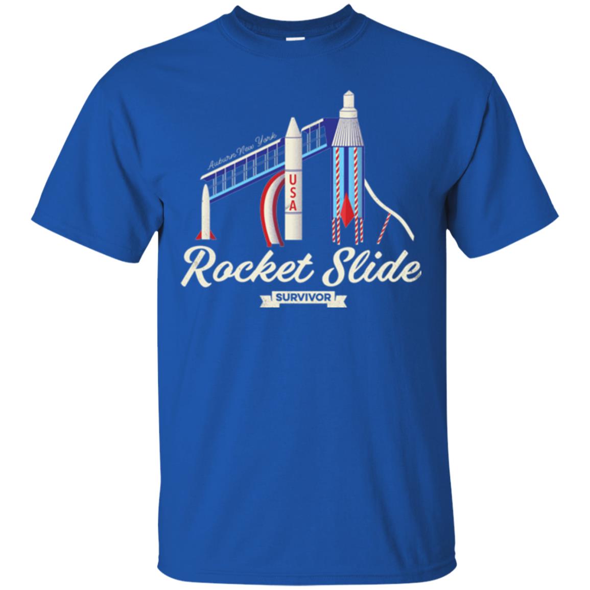 I Survived The Rocket Slide T-shirt Royal