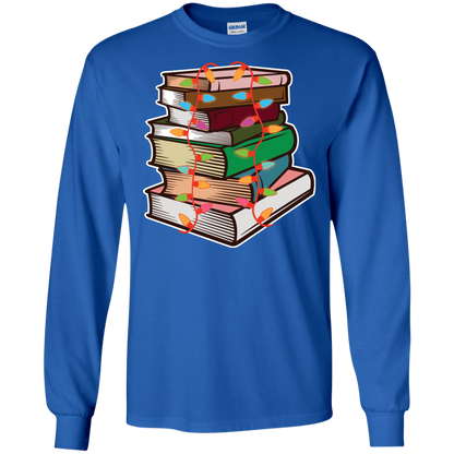 Fairy Lights Christmas Gift T-shirt Book Lover Royal