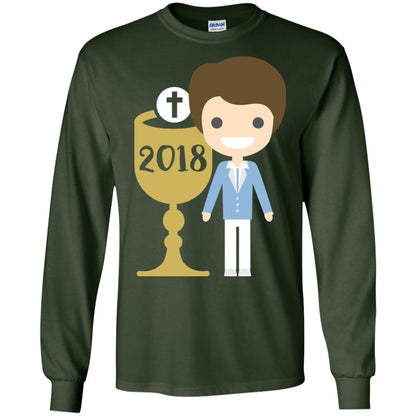 First Communion 2018 1st Holy Communion Shirt Forest Green