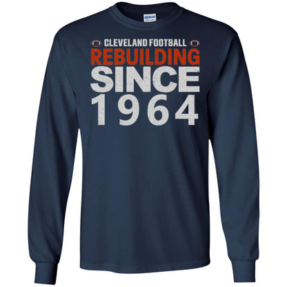 Football T-shirt Cleveland Football Rebuilding Since 1964 Navy