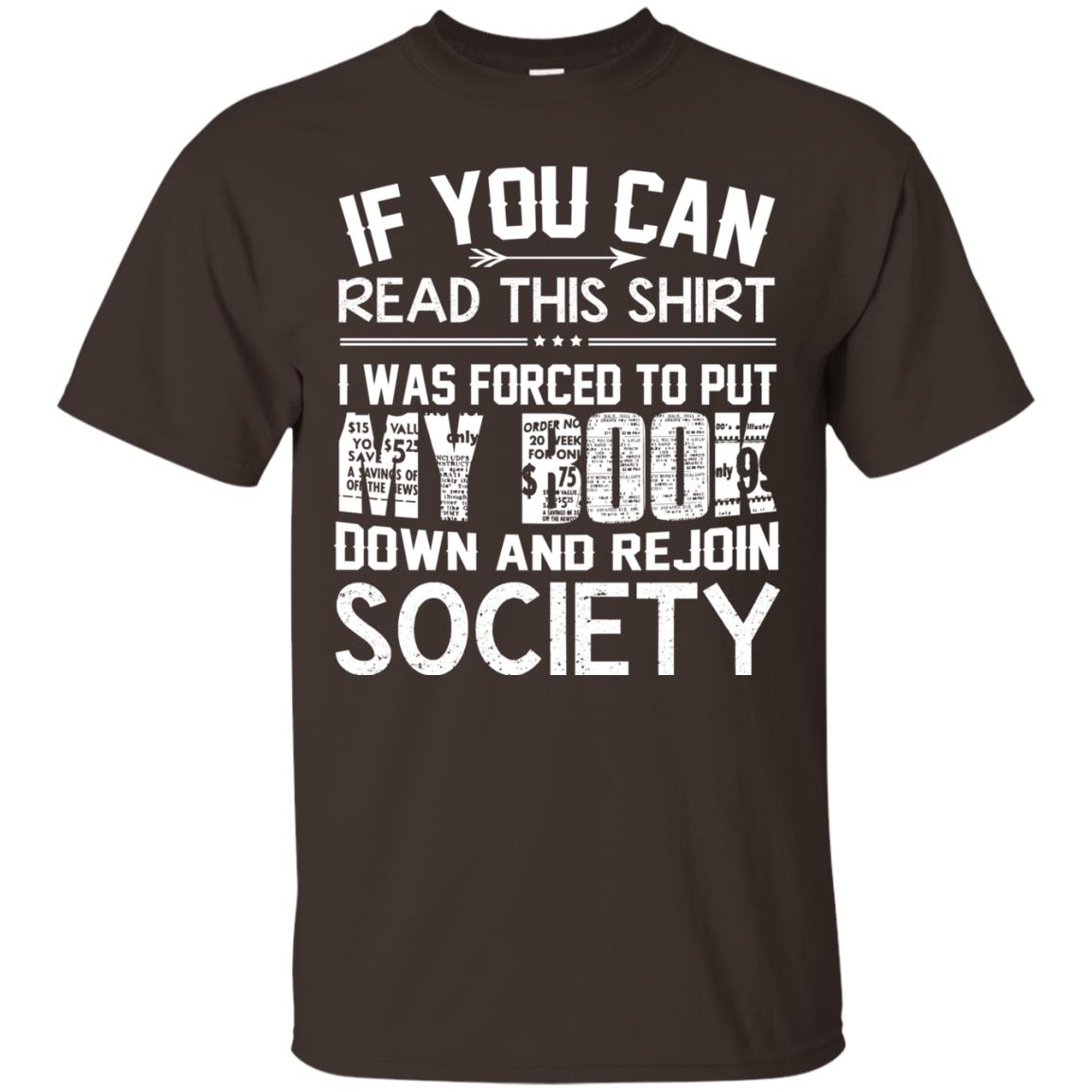 If You Can Read This Shirt Dark Chocolate