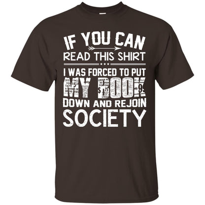 If You Can Read This Shirt Dark Chocolate