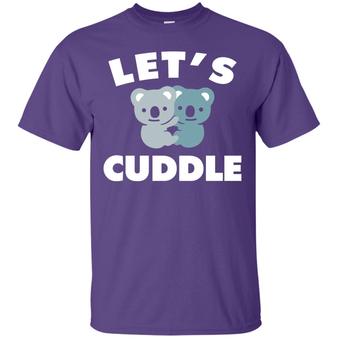 Let_s Cuddle Novelty T-shirt Purple