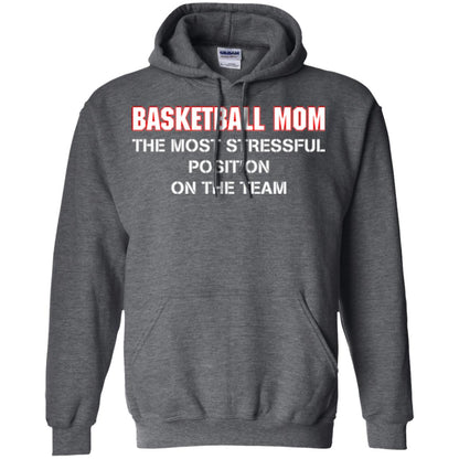 Basketball Lover T-shirt The Most Stressful Position Position On The Team Dark Heather