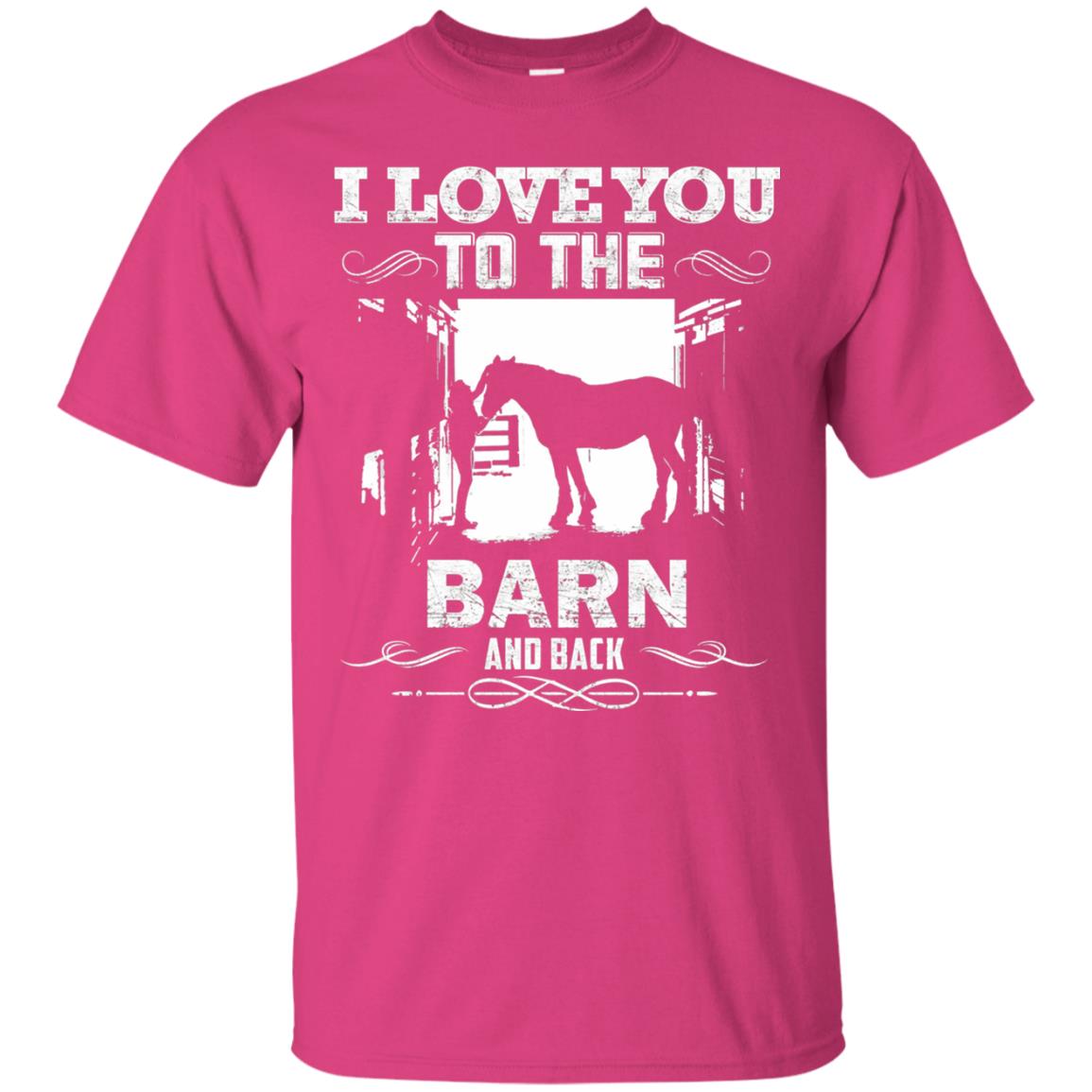 To The Barn And Back Horse Lover Riding Shirt Heliconia