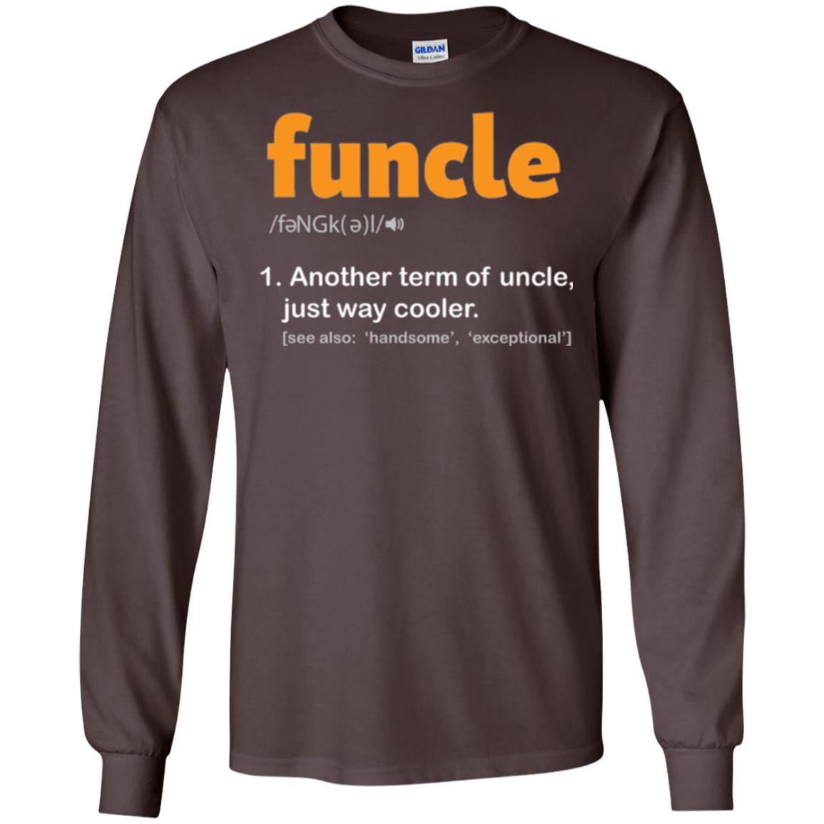 Funcle Definition T-shirt Funny Uncle Jokes Dark Chocolate