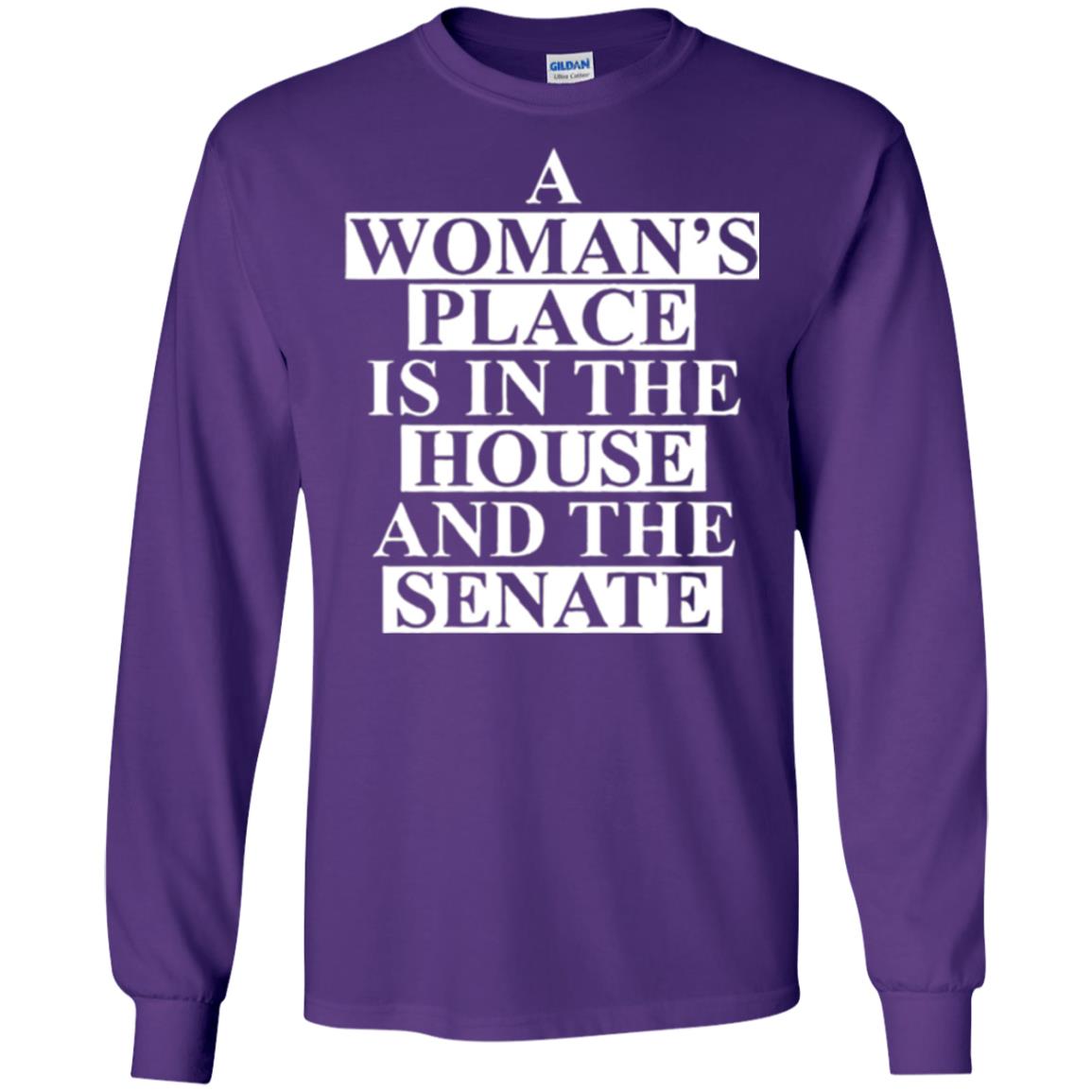 A Wonma_s Place Is In The House And The Senate T-shirt Purple