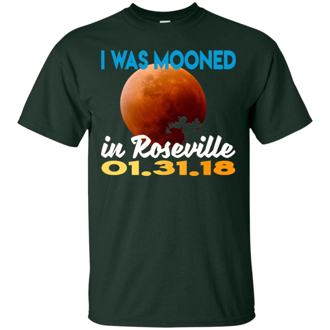 Mooned In Roseville Lunar Eclipse Matching Family T-shirt Forest Green