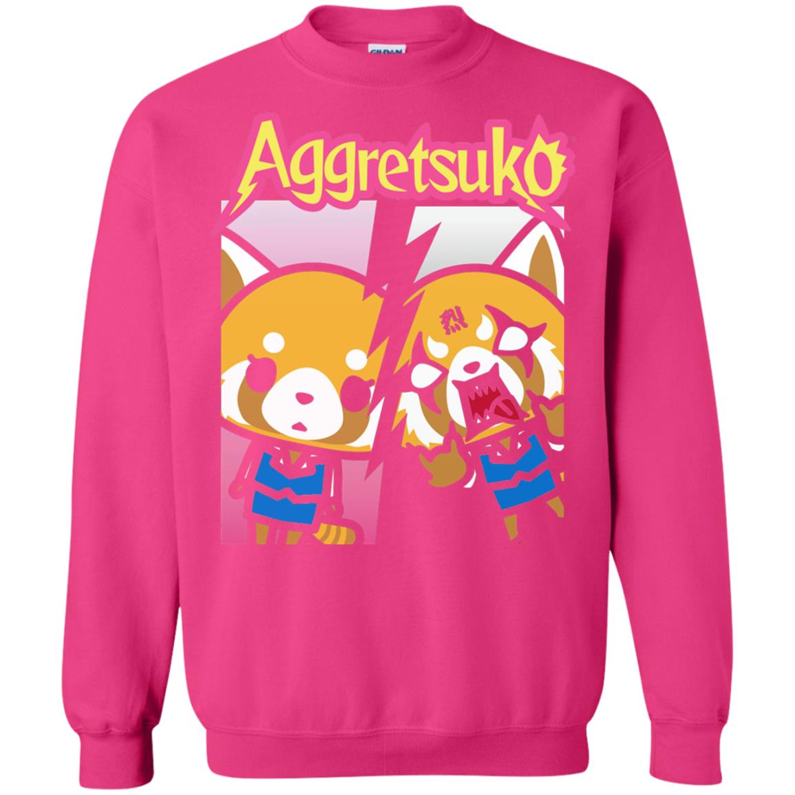 Aggretsuko Split Personality T-shirt Heliconia