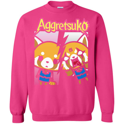 Aggretsuko Split Personality T-shirt Heliconia